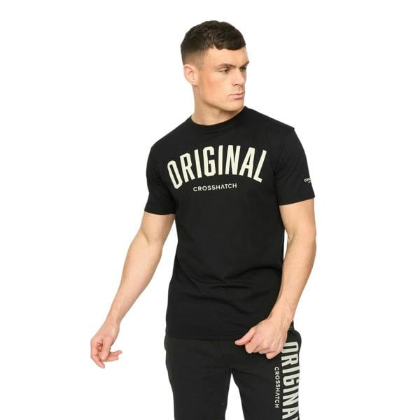 Crosshatch Mens Kensby T-Shirt - Black - 