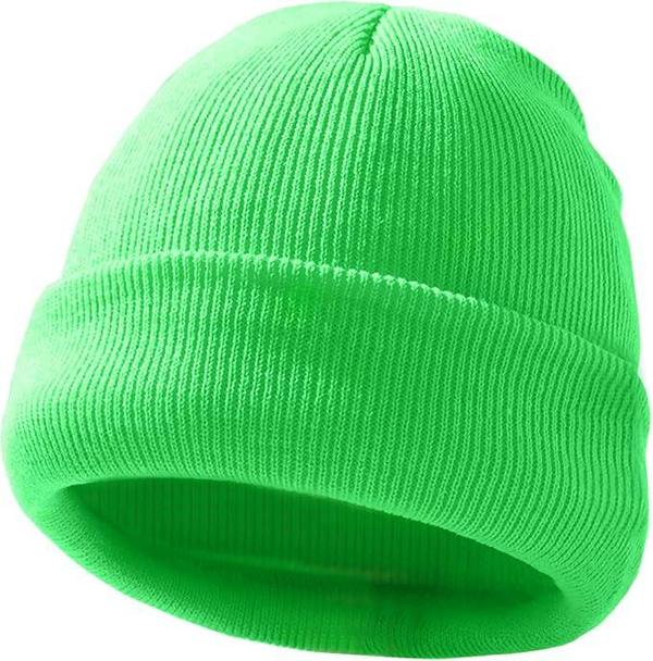 ATEK Unisex Knitted Winter Beanie Hat One Size Green