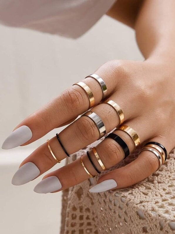 The Colourful Aura Multi Size Stackable Rings | The Colourful Aura