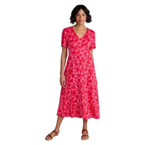 Mountain Warehouse Womens/Ladies Como Flowers Midi Dress - Coral - 