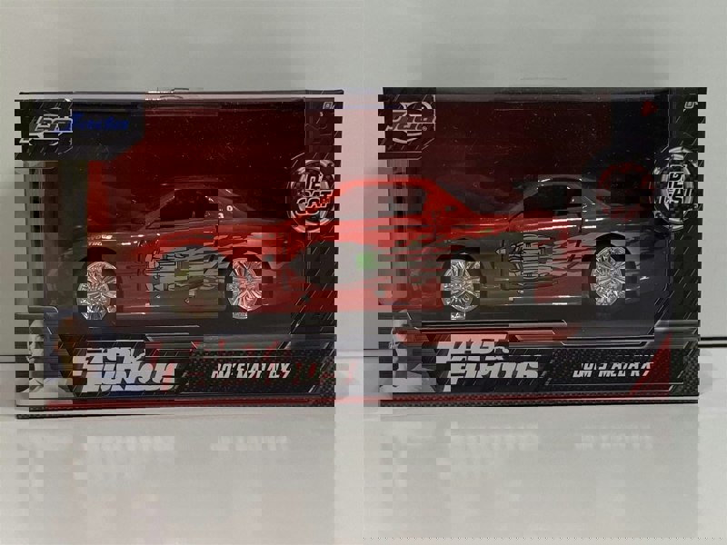 fast and furious dom's mazda rx-7 red 1:32 scale jada 98377
