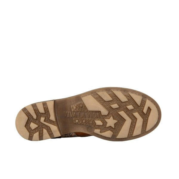 Embassy London DreamFiters - Brown Signature - Women's round toe leather derby shoe on durable rubber sole