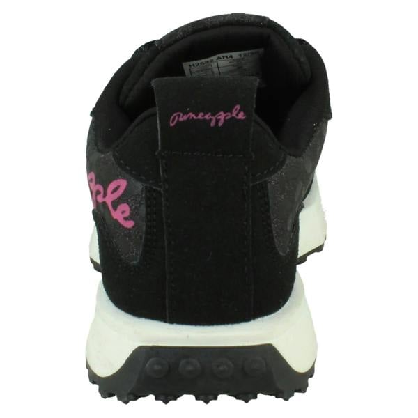 Pineapple Girls Pineapple Sparkly Glitter Casual Lace Up Trainers H2682