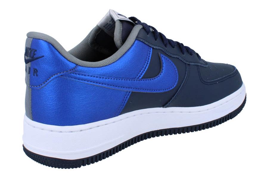 Nike Air Force 1 07 Lv8 Mens Trainers Ib6847 Shoes  400 - Obsidian Smoke Grey Game Royal 400 - Photo 2
