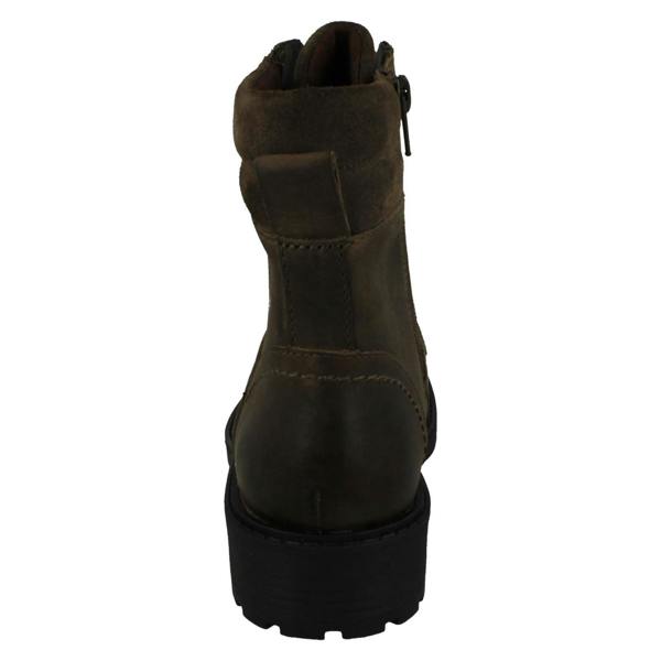 Clarks Ladies Clarks Lace Up Detailed Ankle Boots Orinoco2 Spice
