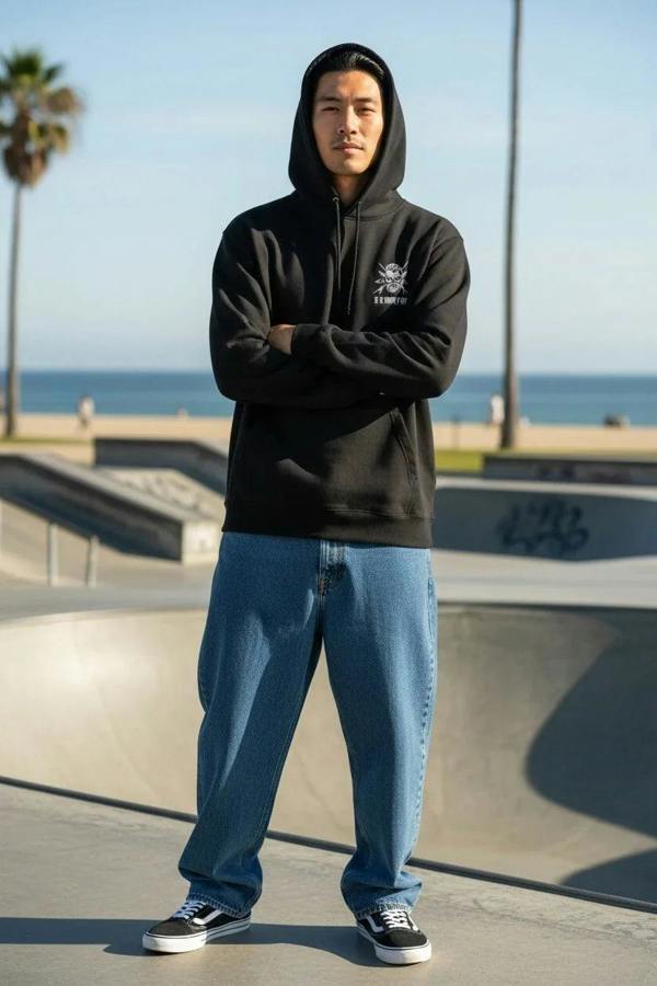 Bob Gnarly Surf Skull & Crossboards Classic Hoodie