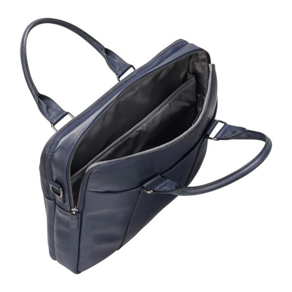Infinity Leather Genuine Leather Laptop Business Briefcase Office Work Travel Bag - Sutton