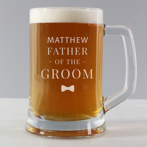 Personalised Memento Company Personalised Father of the Groom Pint Stern Tankard