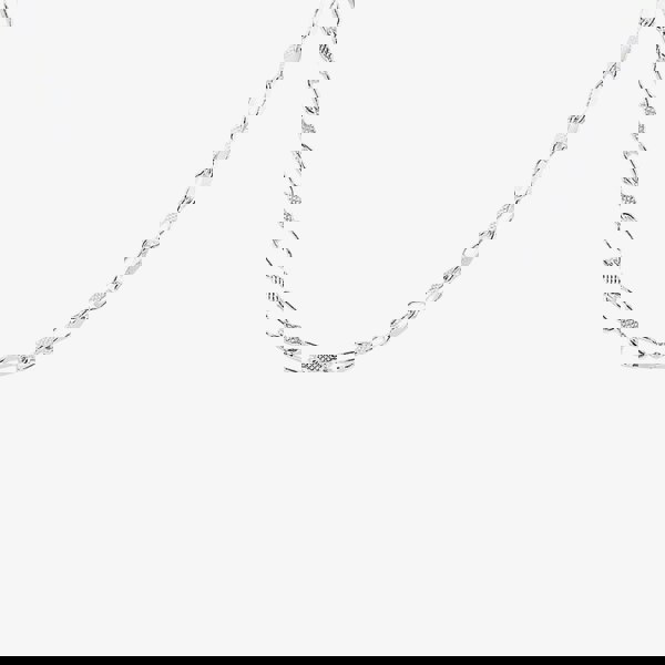 T. H. Baker Silver Textured Oval Paperlink Chain 8.10.0754