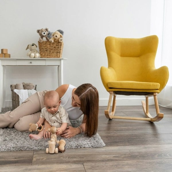 Paxton Rocking Nursing Chair Mustard Yellow