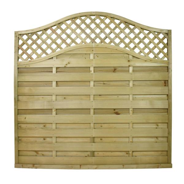 Snowdon Timber Omega Lattice Top Fence Panel (W) 1.8m (H) 1.8m