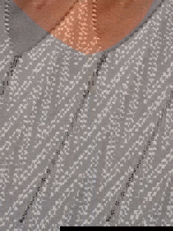 TIGI-Wear Chevron Zip Front Top