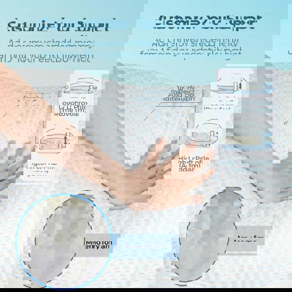 Lavio Long Bolster Pillow Memory Foam Cooling Cover Pregnancy Nursing Maternity Body Support