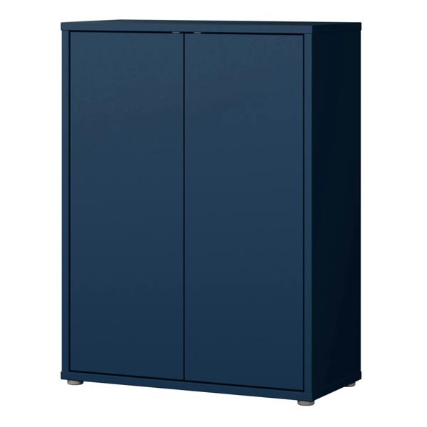 Furniture To Go Alice Springs Shoe Cabinet with 2 Doors Push-to-Open in Night Blue