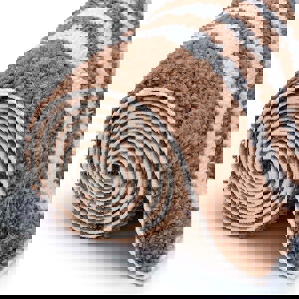 Moodi Shaggy Brown Rug, 30 mm soft durable pile, underfloor heating | THE RUGS