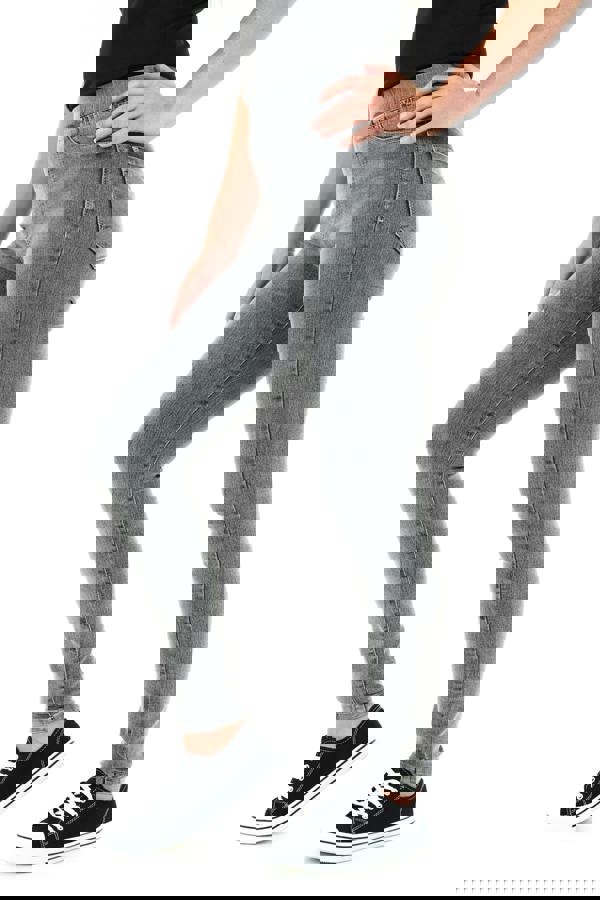 Smart Living Women's Stylish Skinny Fit Denim Jeggings with Pockets - Trendy & Comfy - Acid Black