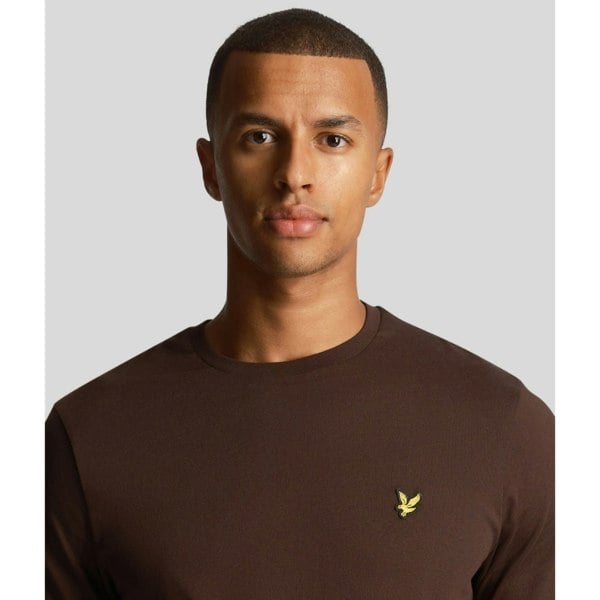 Lyle & Scott Branded Chest Logo T-Shirt - Sediment