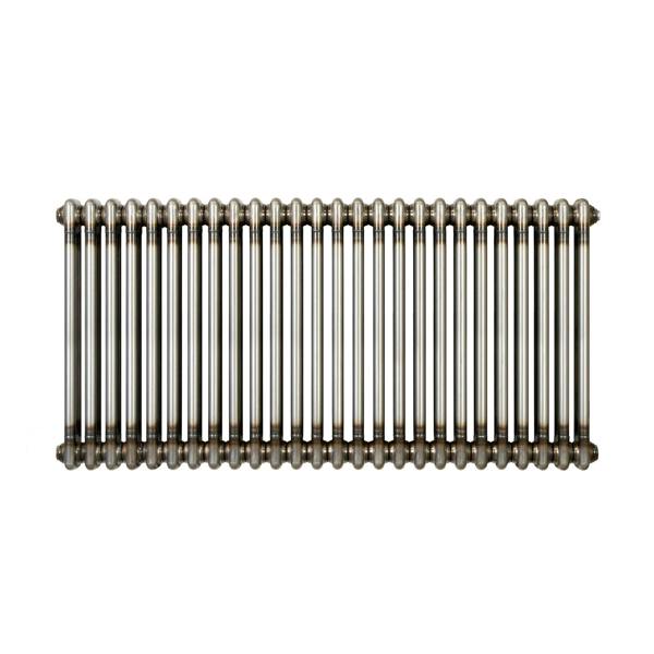 Monstershop Traditional 2 Column Radiator - 600 x 1190mm - Raw Metal