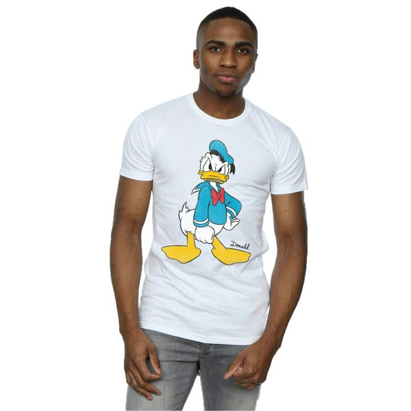 Disney Mens Donald Duck Angry T-Shirt - White