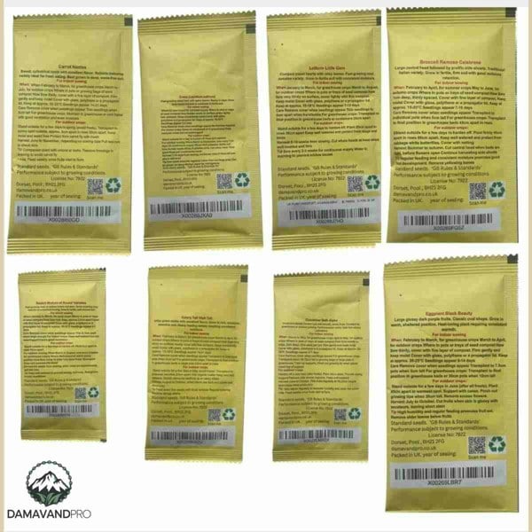 Collection of vegetable seeds for beginner and expert gardeners