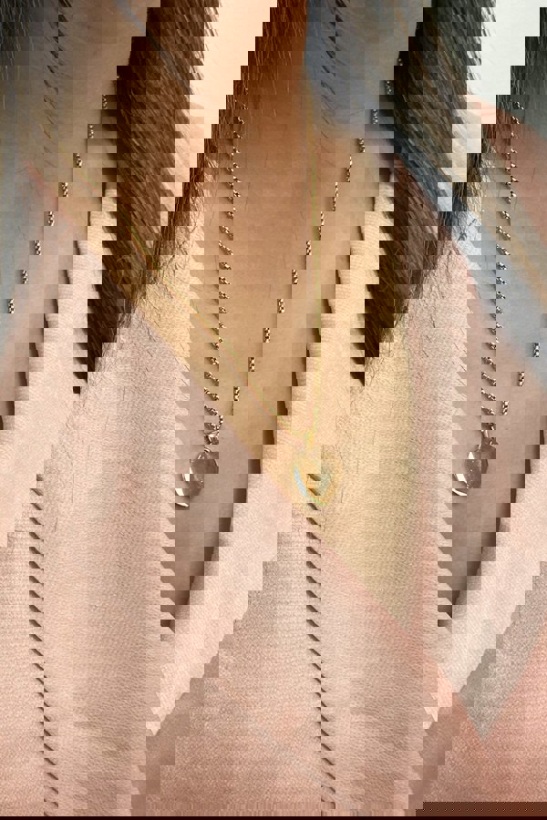 SVNX Heart Shape Pendant Necklace in Gold Colour - Gift boxed