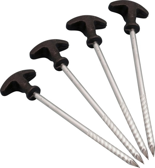 St Helens Heavy Duty T Shaped Tent Pegs Pack of 4