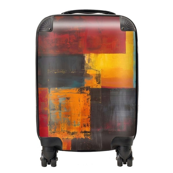 Warren Reed Golden Blocks Of Abstract Suitcase