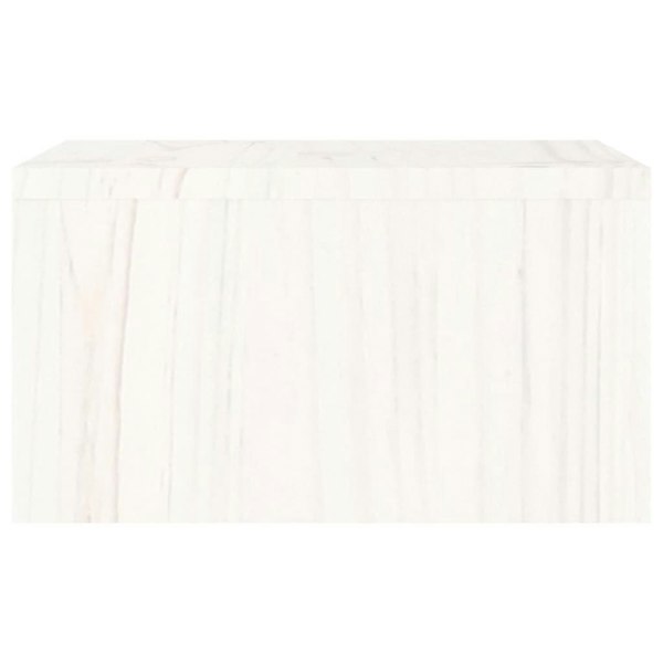 Berkfield Monitor Stand White 50x27x15 cm Solid Wood Pine