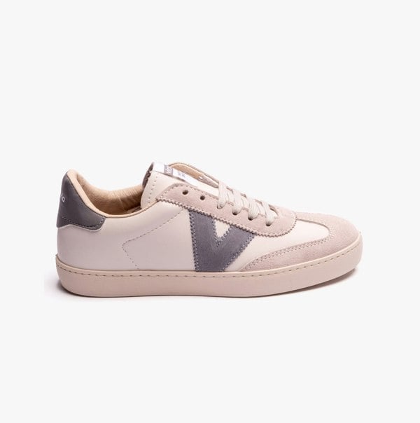 Victoria BERLIN FAUX LEATHER & SPLIT Womens Trainers Gris