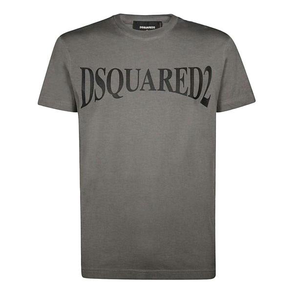 DSquared2 Unisex Adult Panoramic Logo Cool Fit T-Shirt - Grey