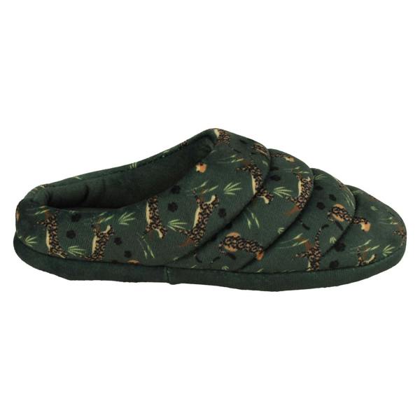 Clarks Childrens Clarks Print Detailed Mule Slippers Fluffy Slide