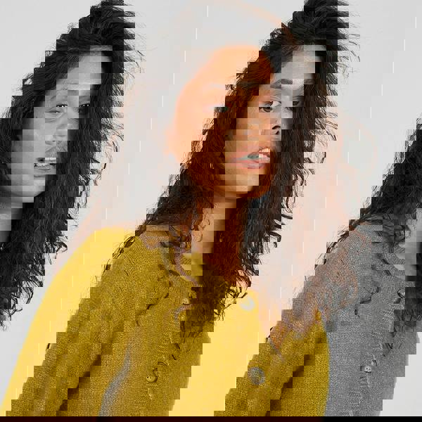 Brave Soul Olive Round Neck Jersey Knit Cardigan - Olive Image 4