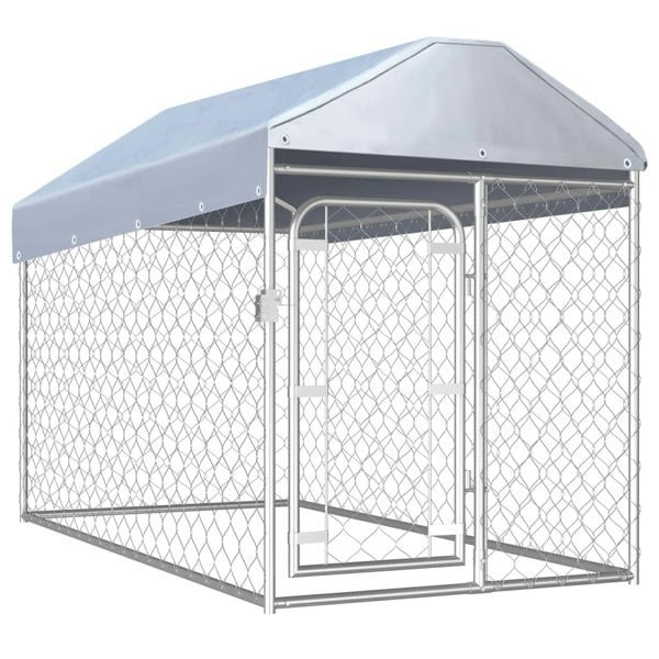 Berkfield Outdoor Dog Kennel with Roof 200x100x125 cm