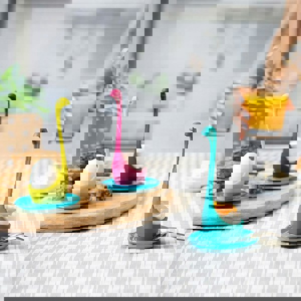 Miss Nessie Egg Cup - Turquoise Breakfast Buddy with a Mythical Twist