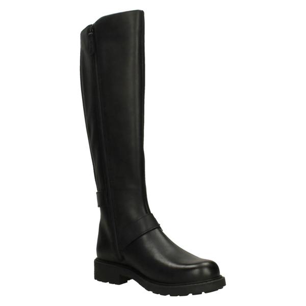 Clarks Ladies Clarks Buckle Detail Knee High Boots Orinoco2 Tall