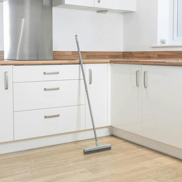 JVL Rubber Broom - Grey