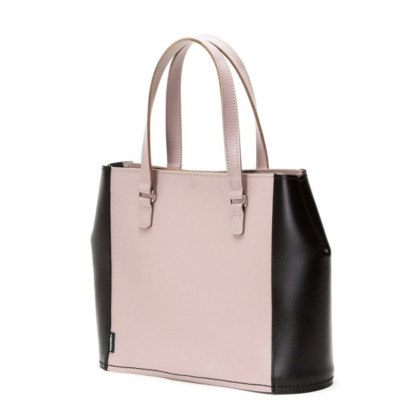 Zatchels Leather Tote Bag - Rose Truffle