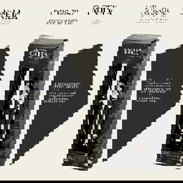 ONEIDA Voss 16 Pieces Cutlery Set- Stainless Steel - 4 Person Place Setting