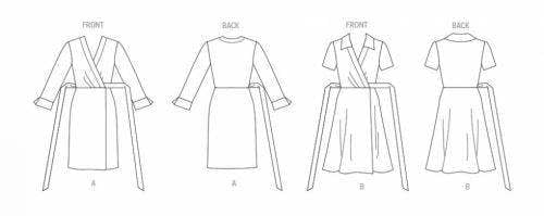 Vogue Sewing Pattern 1952, Dresses for Women, A5 (6-8-10-12-14) - Easy