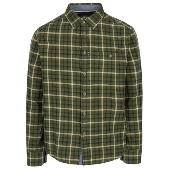 Trespass Mens Withnell Casual Button-Down Shirt - Green - 
