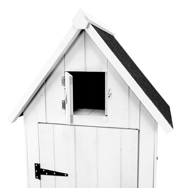 Monstershop Wooden Garden Shed - White