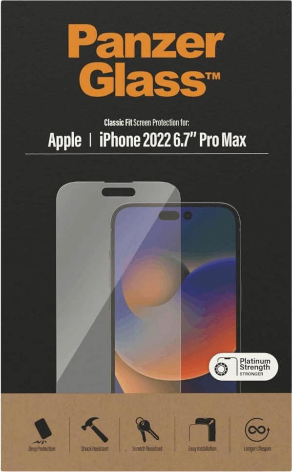 PanzerGlass Panzer Glass Classic Fit Screen Protection for iphone 14 Pro Max 6.7" - 2770