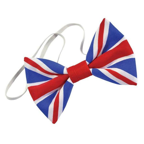 Bristol Novelty Unisex Cloth Union Jack Bow Tie - Blue/Red/White - 