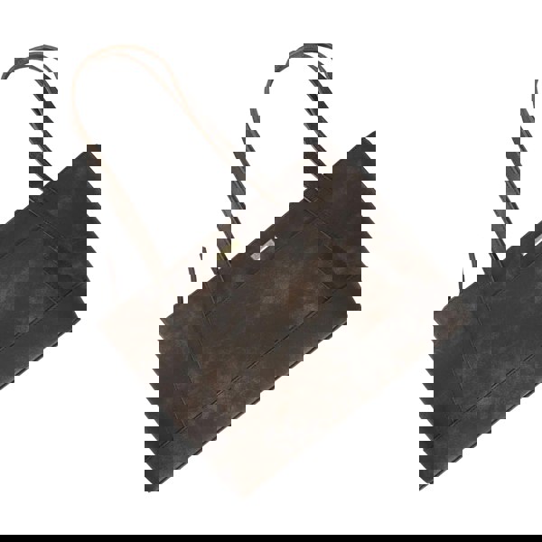 Assots London 'EVELYN' Brown Crazy Horse Distressed Real Leather Designer Tote Work Bag