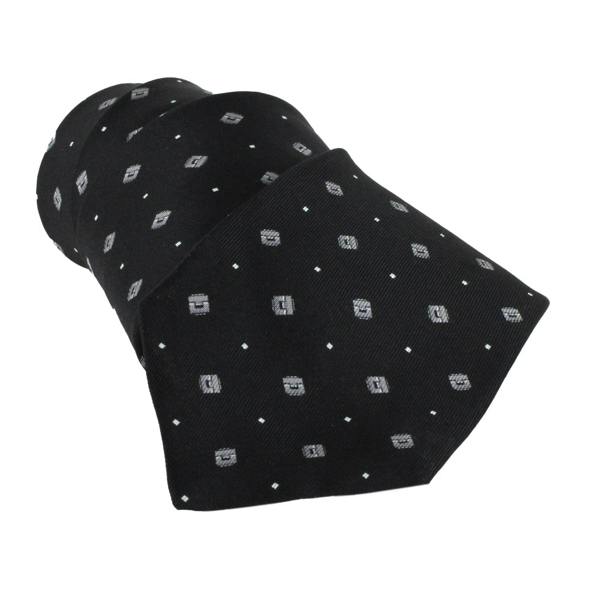 Dunhill silk tie in a cufflink pattern