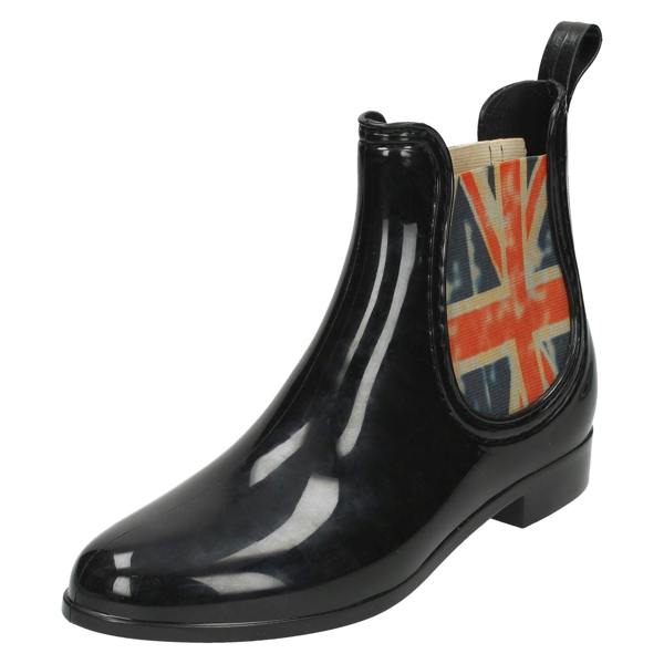 Spot On Ladies Spot On British Flag Gusset Boots