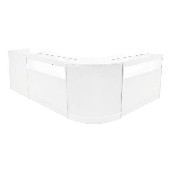 Monstershop Luna LED Shop Counter Set CM60, TB60 & 2 x B1200 - White
