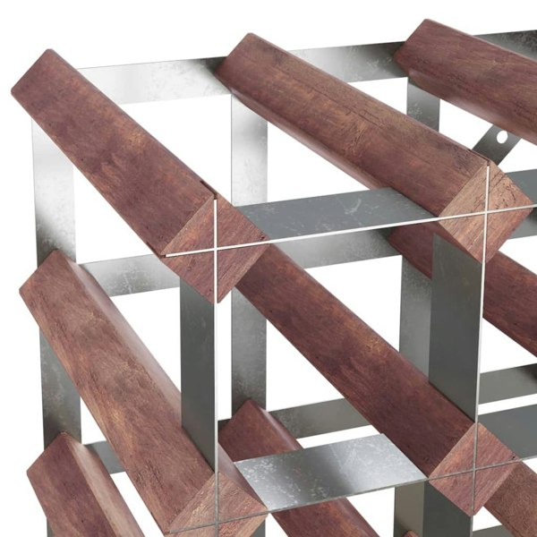 Berkfield Wine Rack for 72 Bottles Brown Solid Wood Pine