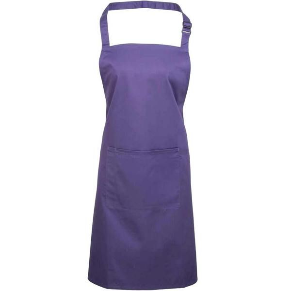 Premier Unisex Adult Colours Pocket Full Apron - Purple