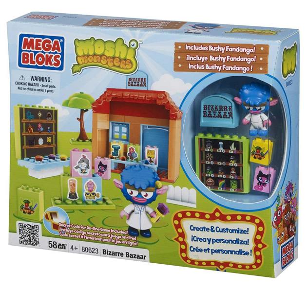 Moshi Monsters Mega Bloks Bizarre Bazaar Building Set (58pcs)